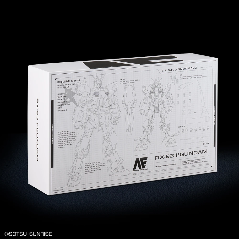 Bandai | PG Unleashed ν Gundam | Mobile Suit Gundam: Char's Counterattack (1/60)