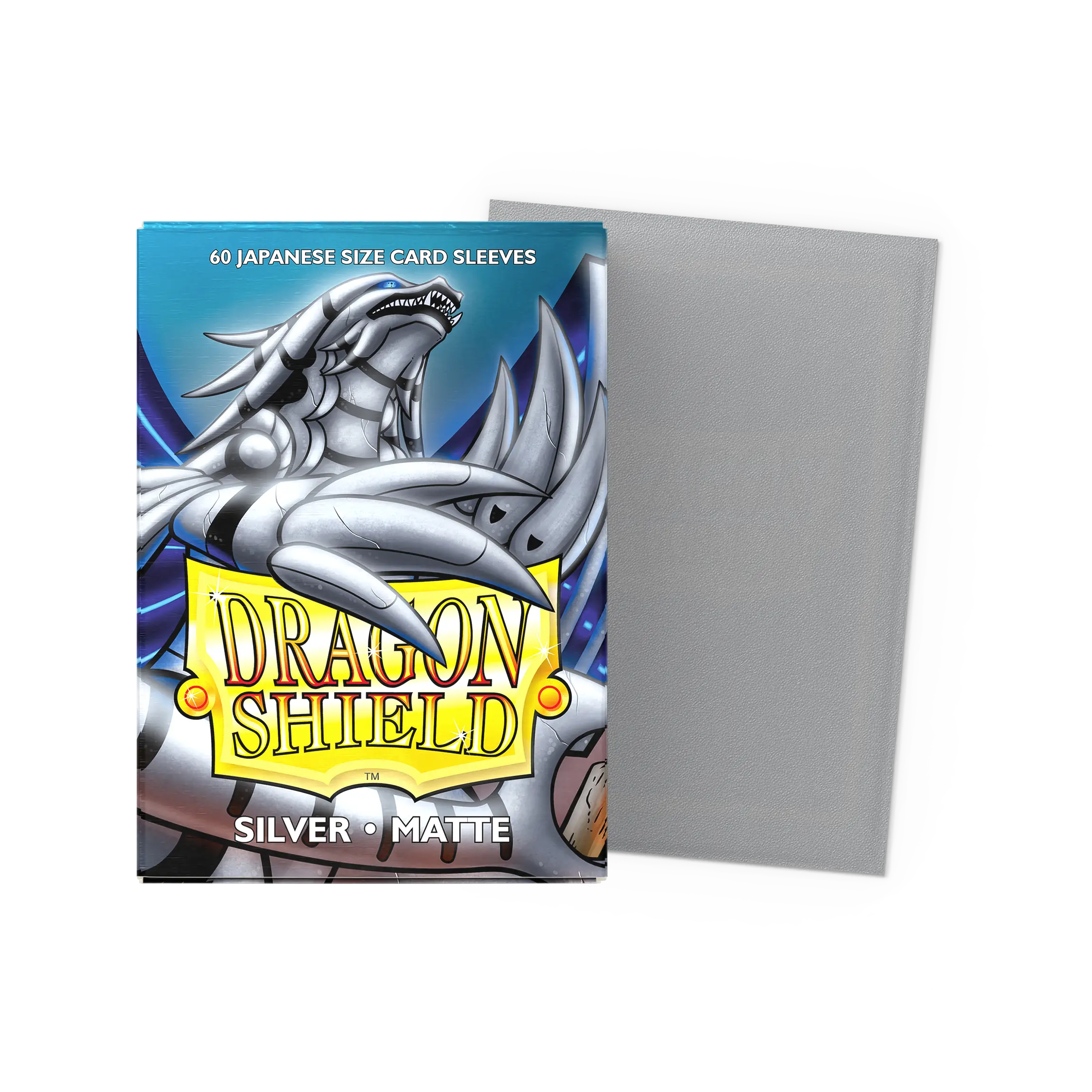 Dragon Shield: Silver - Matte Sleeves - Japanese Size