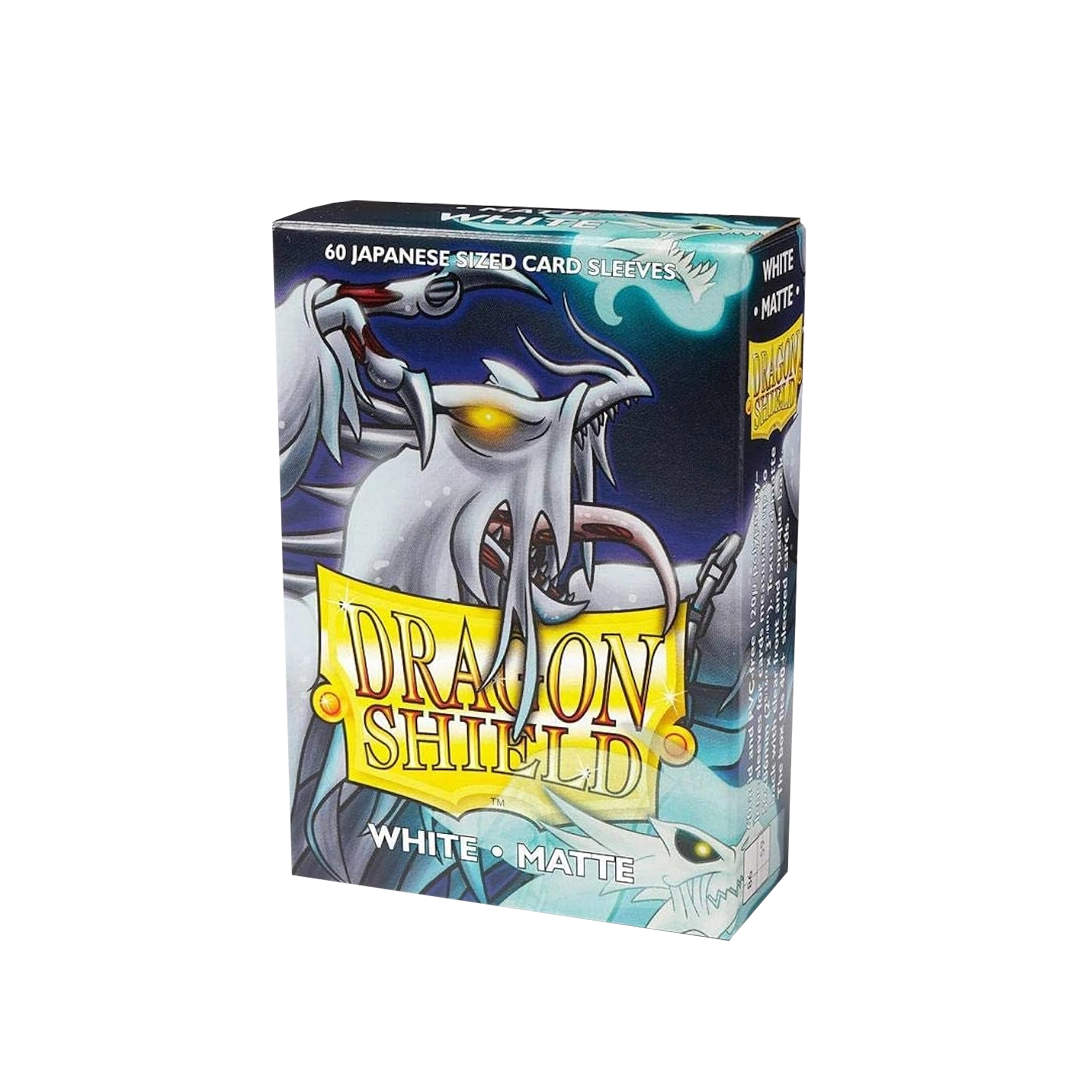 Dragon Shield: White - Matte Sleeves - Japanese Size