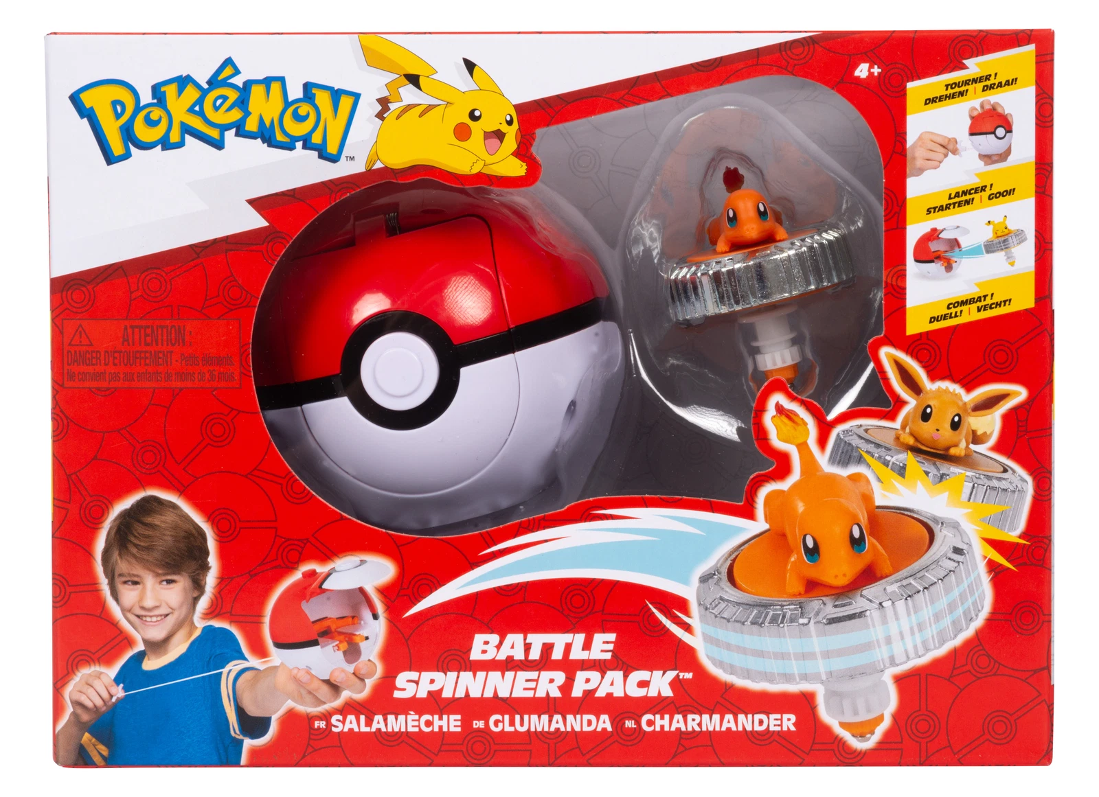 Pokémon | Glumanda & Pokéball | Battle Spinner Arena Pack