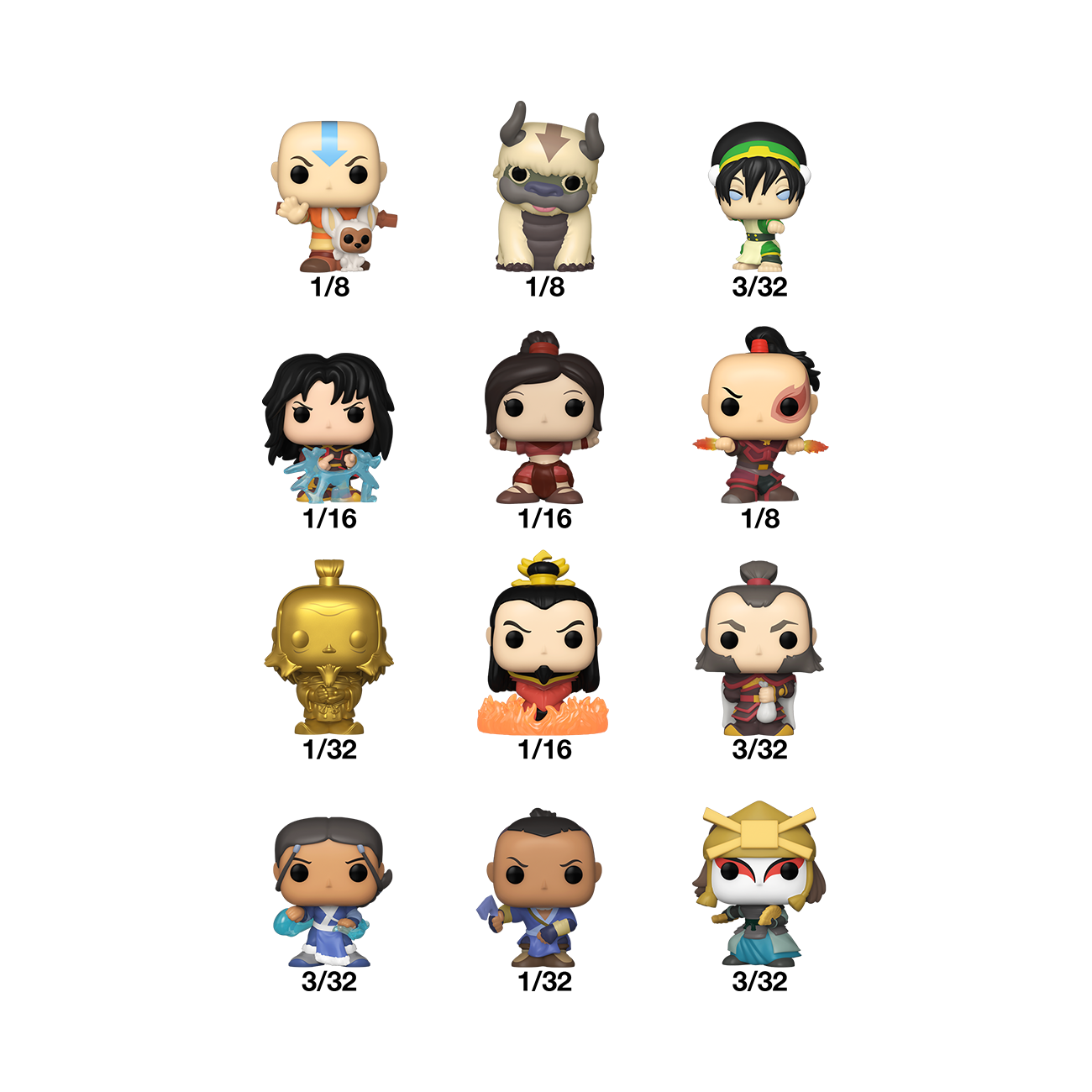 Bitty POP!: Avatar - The Last Airbender Singles