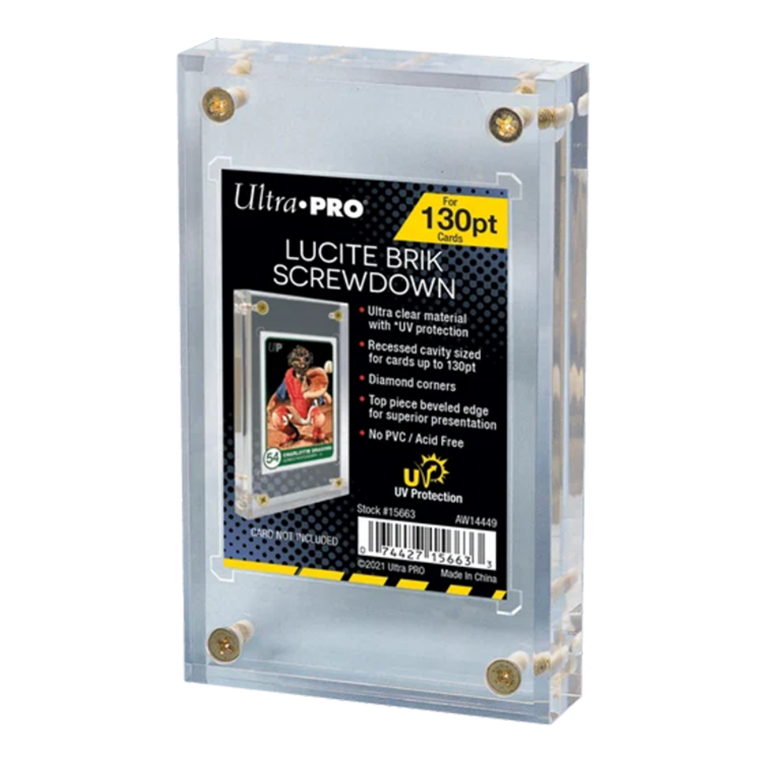 Ultra Pro | Lucite Brik UV Screwdown (130pt) | Card Holder