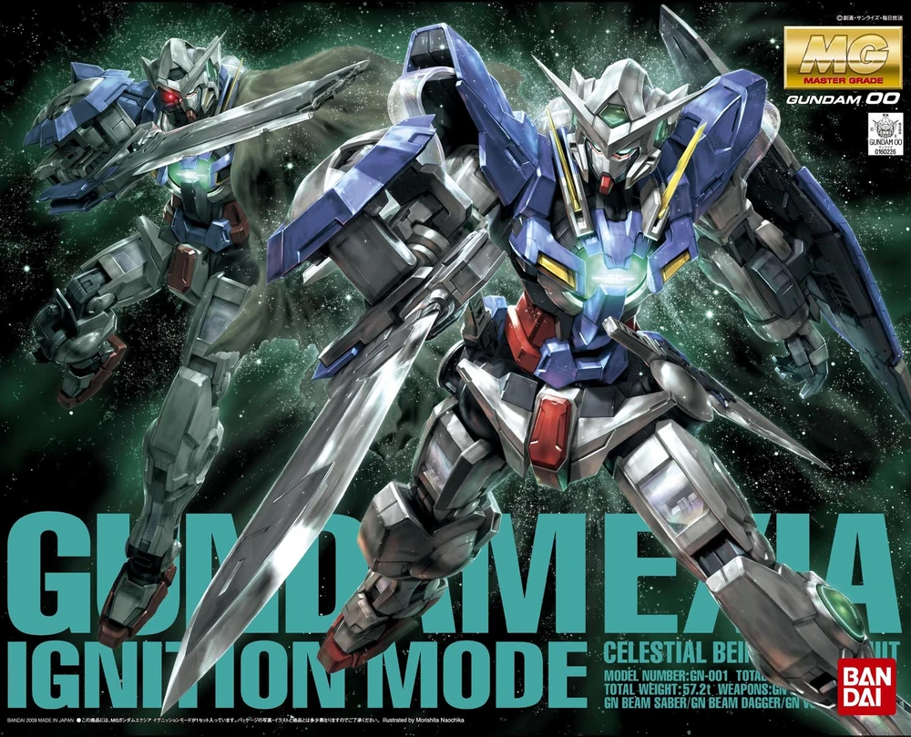 Bandai: MG Gundam Exia (Ignition Mode) - Mobile Suit Gundam 00 (1/100)