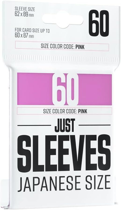 Just Sleeves | Japanese Size Pink | 60 Sleeves