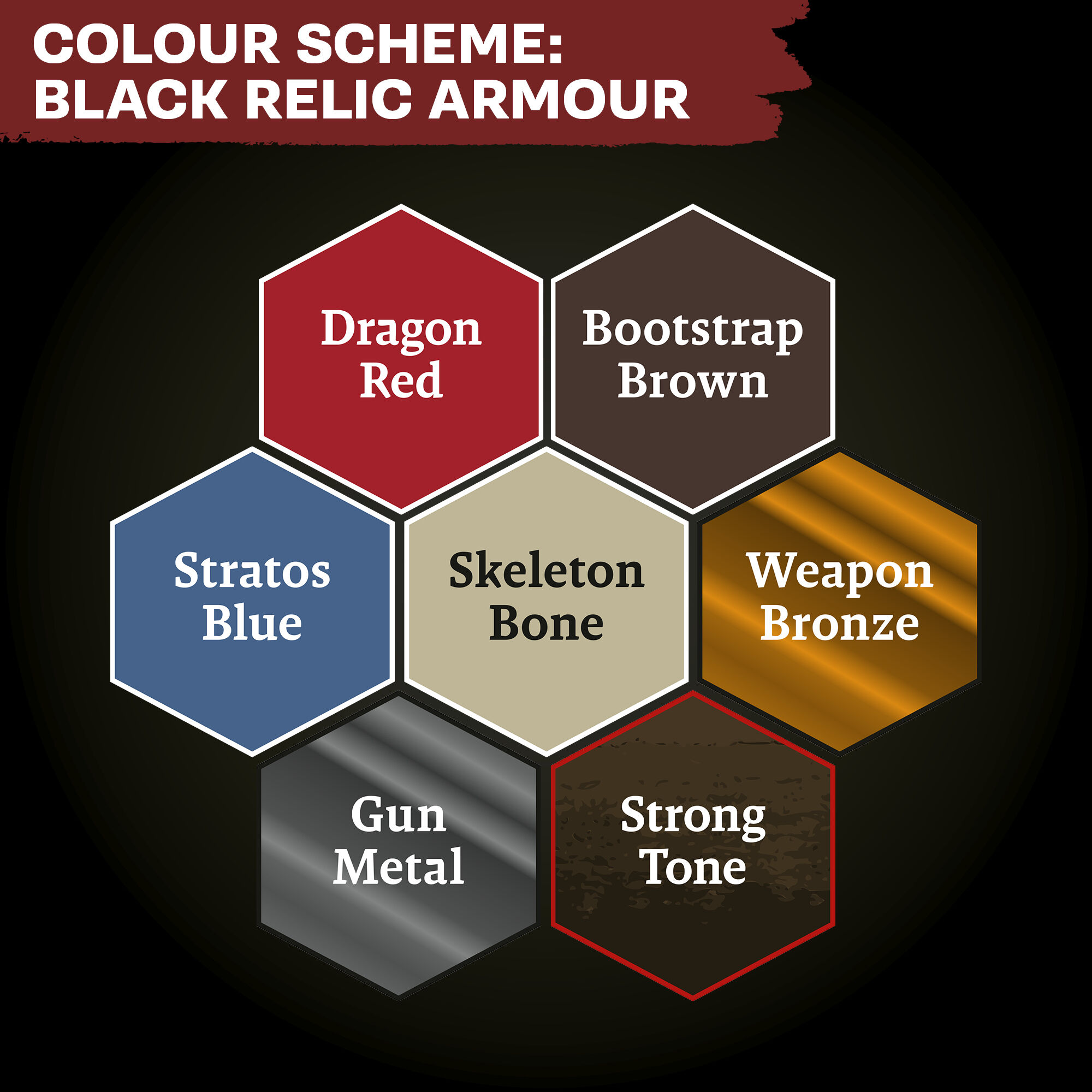 The Army Painter | Black Relic Armour | Combat Se7ens: Army Paint Set