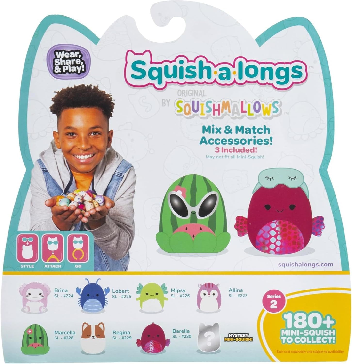 Jazwares | Squish-a-longs Mini-Squish 8-Pack | STYLE 3 W2