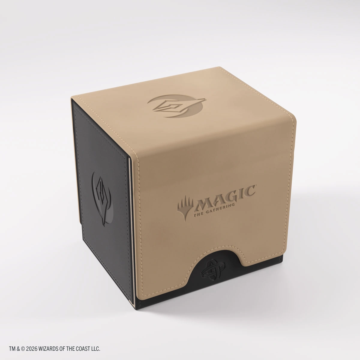 Gamegenic | Secrets of Strixhaven - Schwarz/Beige | Deckbox Sidekick Plus100+ XL