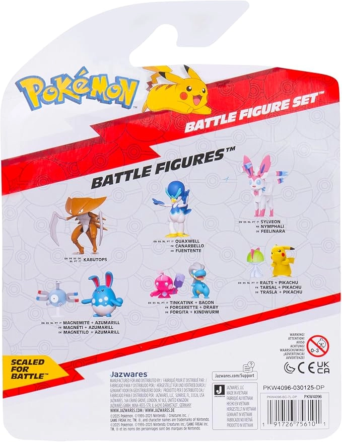 Jazwares: Pokémon Battle Figure Set - Squirtle, Skorupi & Absol