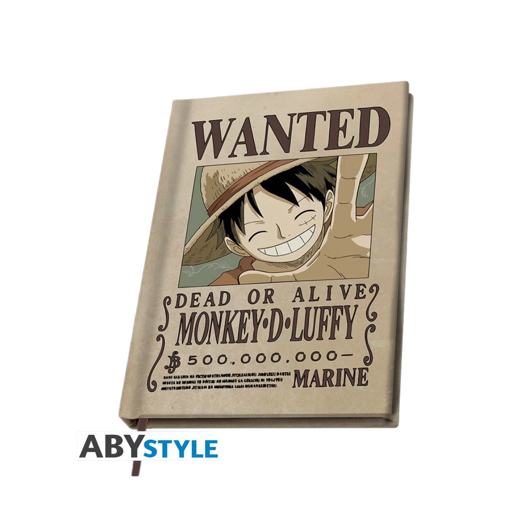 Abysse | One Piece A5 Notebook | Wanted Luffy Wano X4