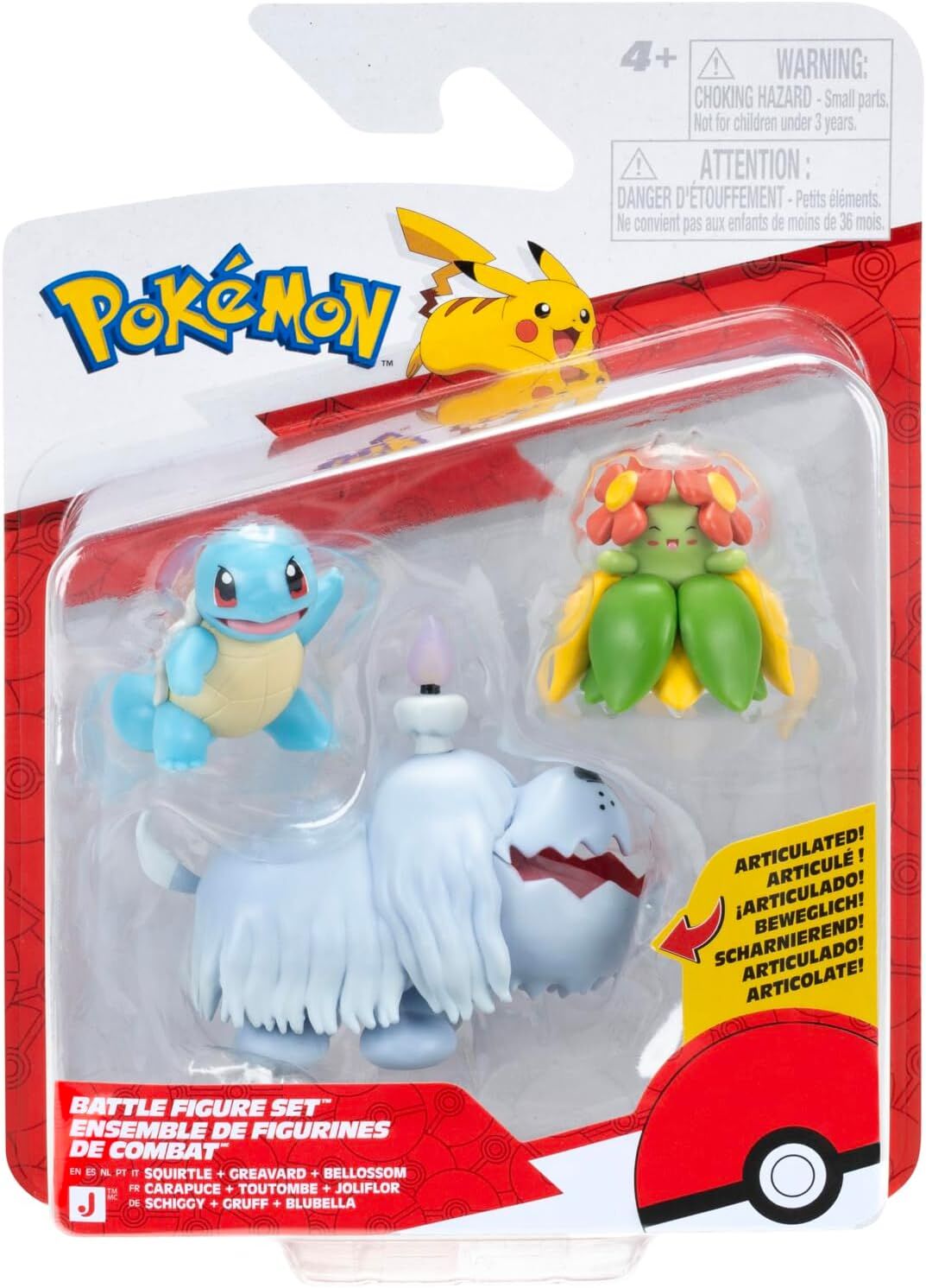 Pokémon  | Shiggy, Gruff & Blubella | Battle Figure Set