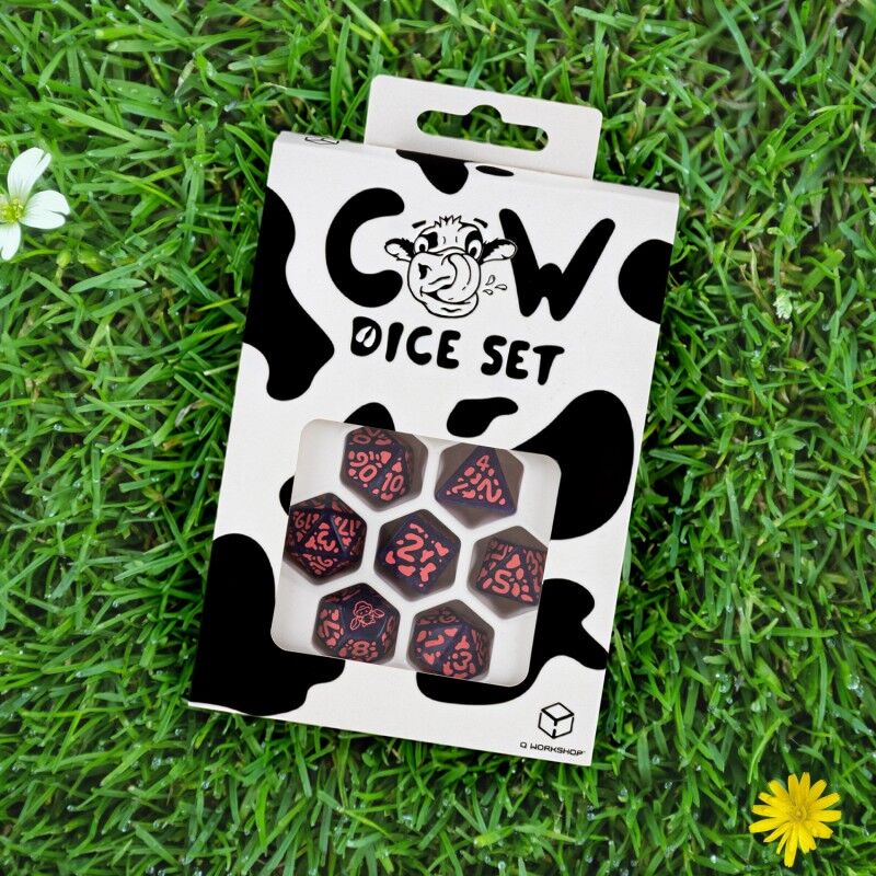 Q Workshop | RaMOOna | Cow Dice Set