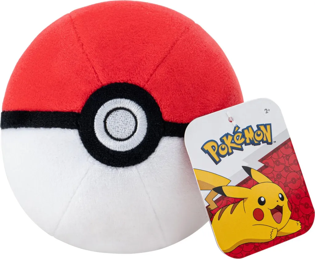 JAZWARES | Pokémon Plush | Pokeball 13 cm
