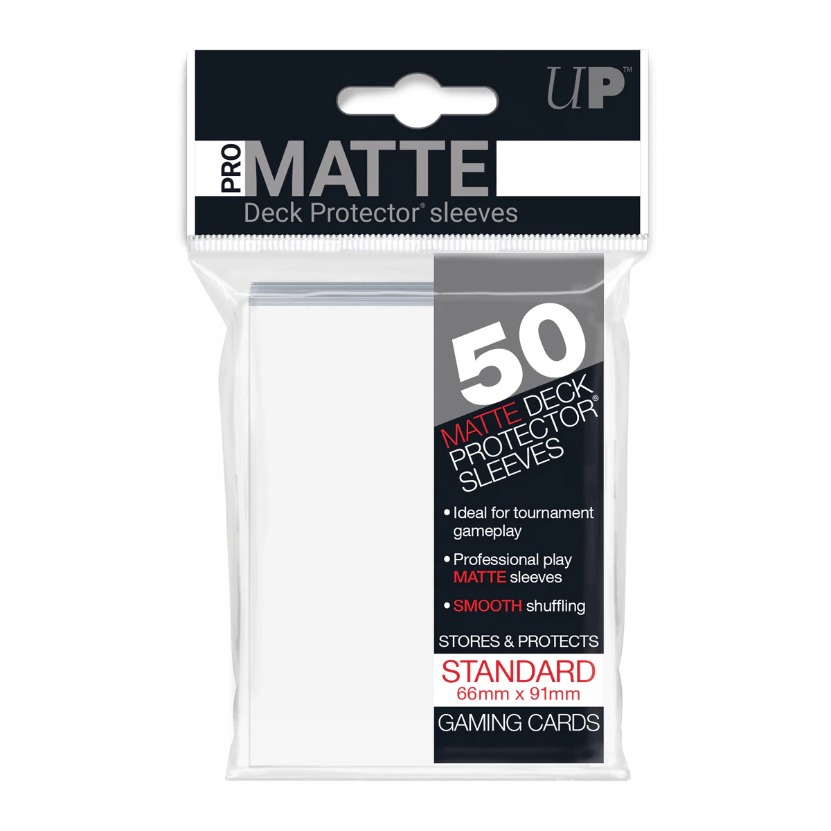 Ultra Pro - PRO-Matte Standard Deck Protector® Sleeves - 50ct White