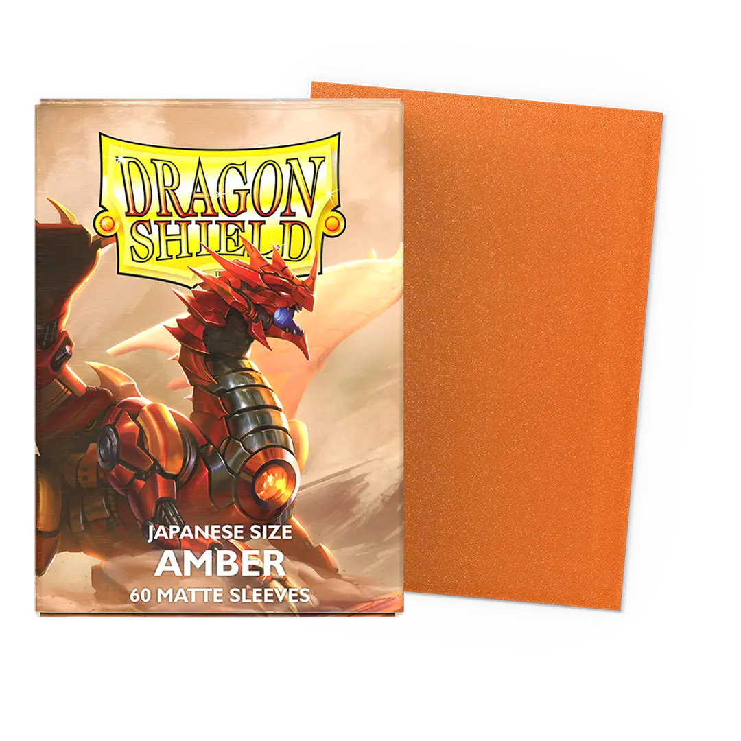 Dragon Shield: Amber - Matte Sleeves - Japanese Size