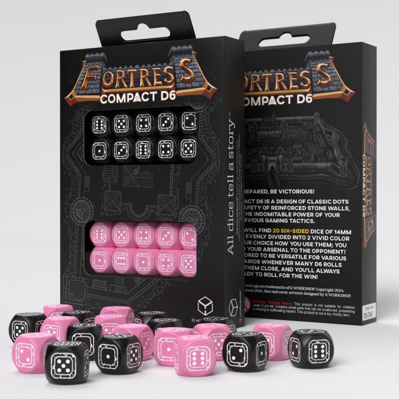 Q Workshop | Black & Pink | Fortress Compact D6