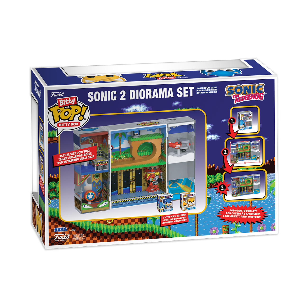 Bitty Boxes | Sonic 2 Diorama Set | Sonic The Hedgehog