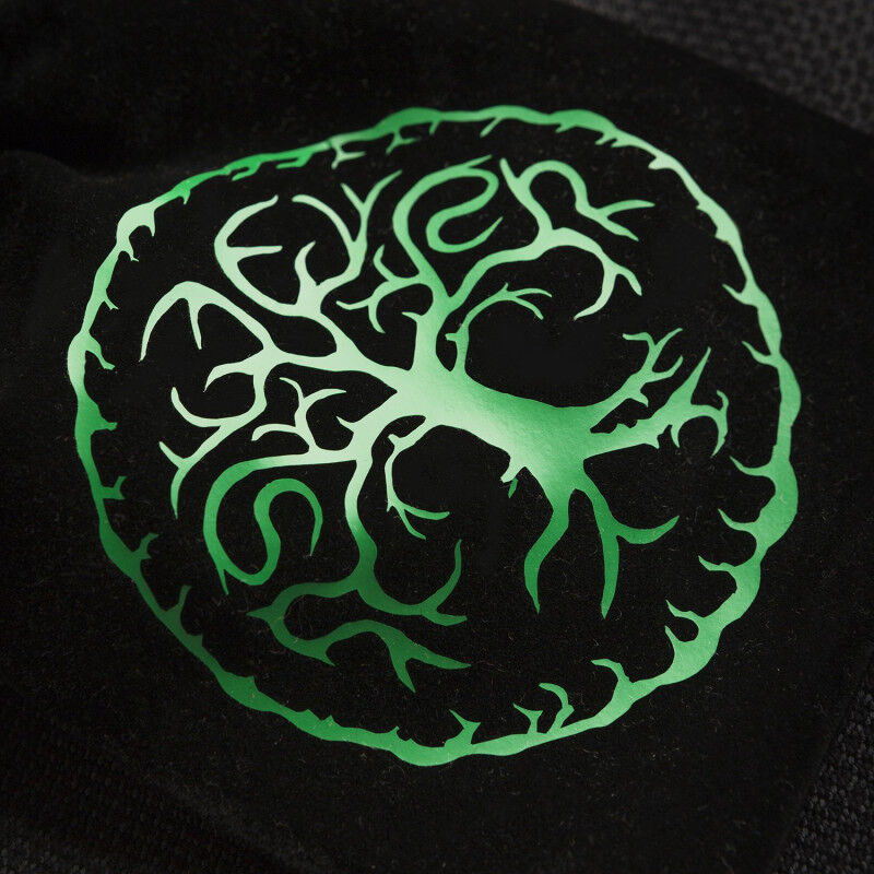 Q Workshop | Black & Green | Forest Velour Dice Bag