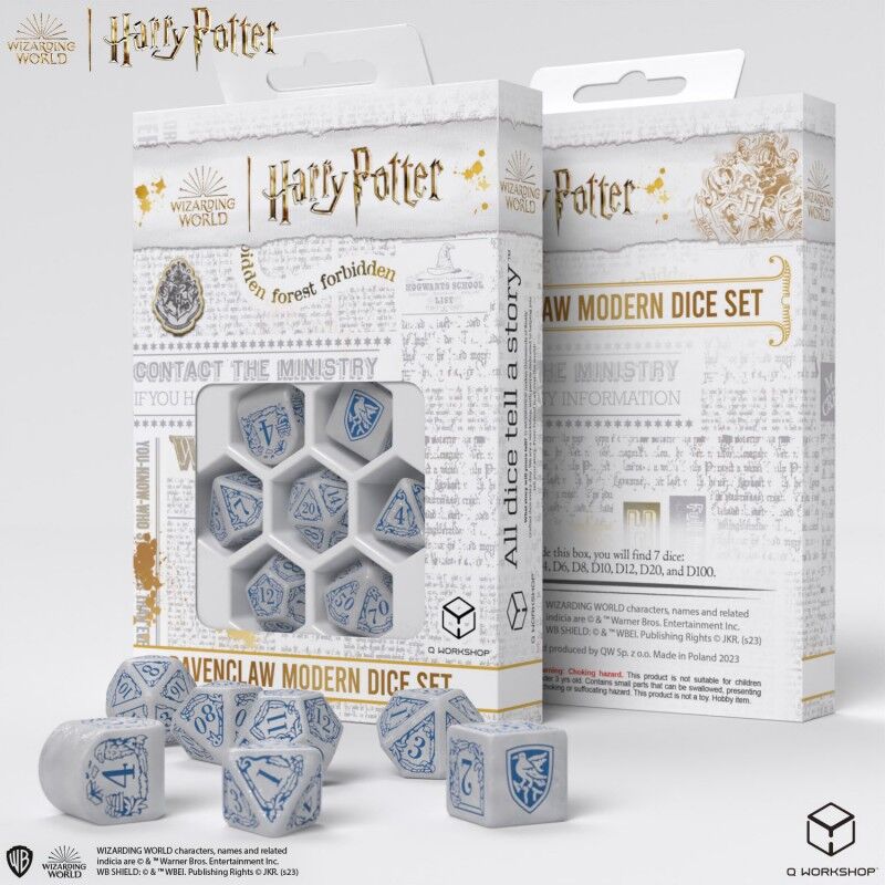 Q Workshop | Ravenclaw | Harry Potter Modern Dice Set