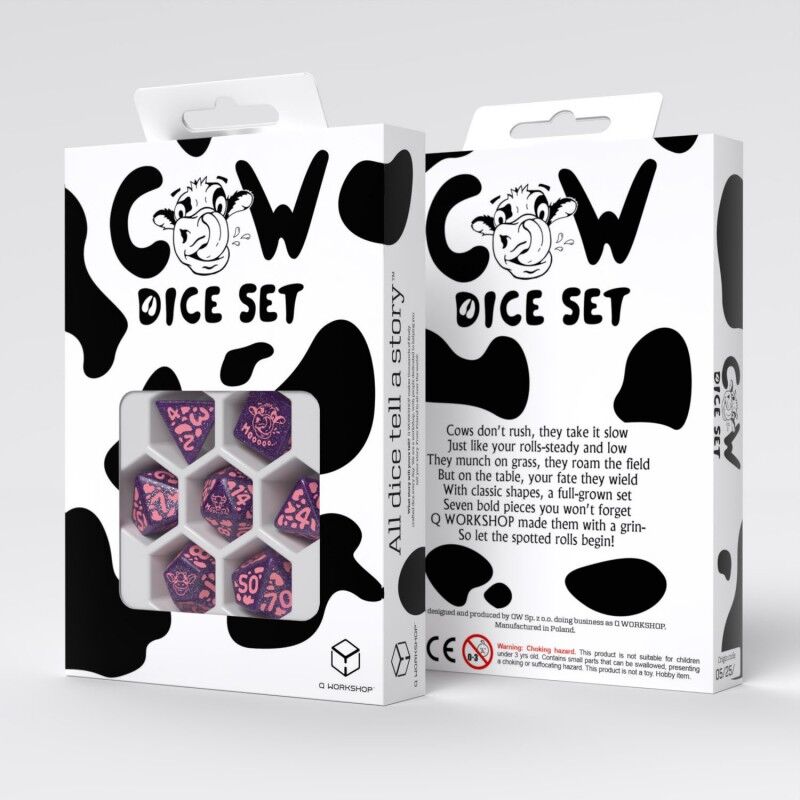 Q Workshop | RaMOOna | Cow Dice Set