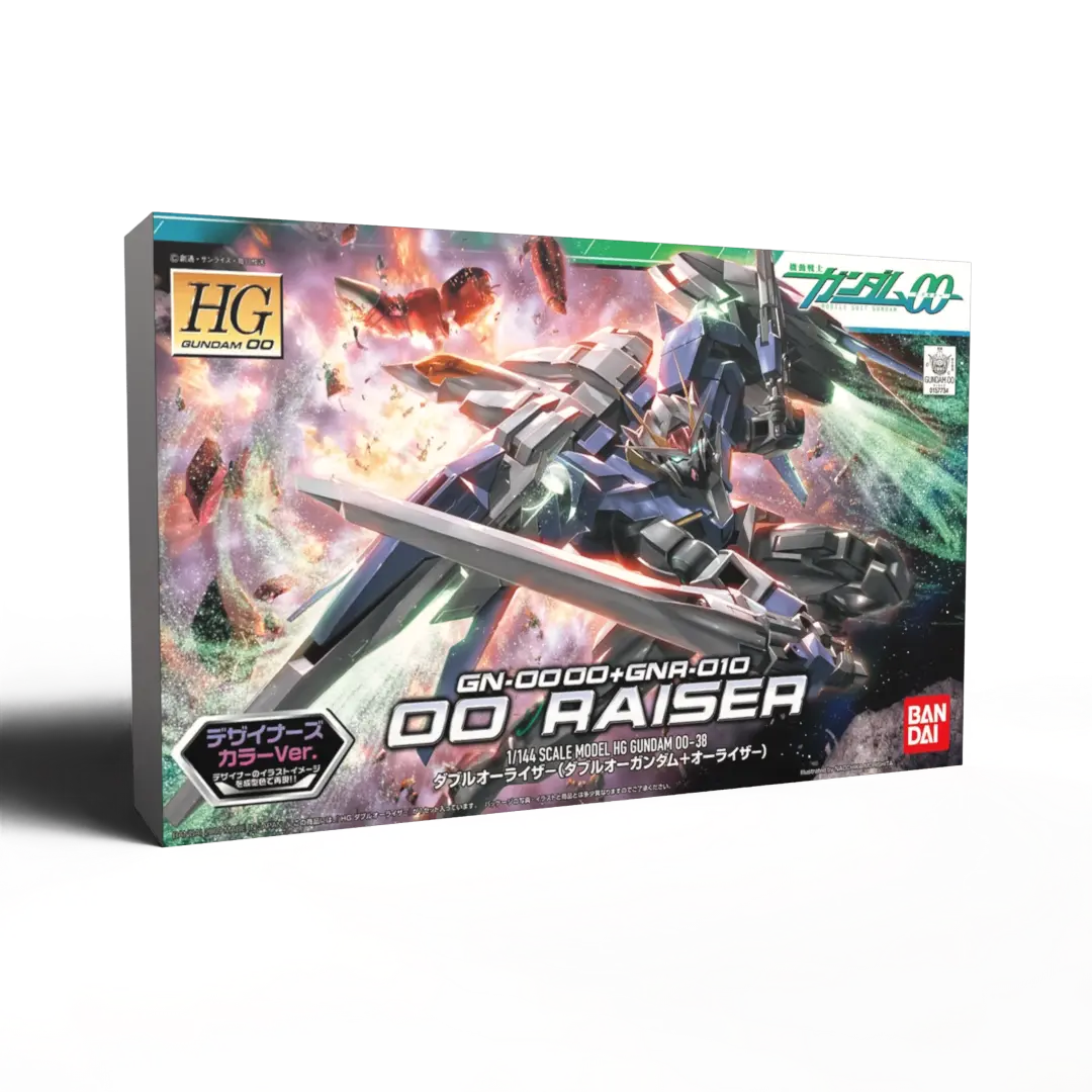 Bandai: HG 00 Raiser (00 Gundam + 0 Raiser) Designer's Color Ver. – Mobile Suit Gundam 00 (1/144)