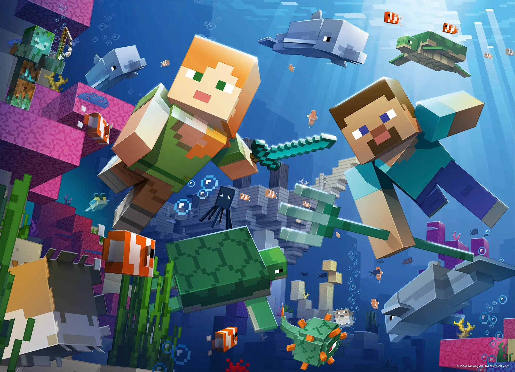 Ravensburger | Minecraft Bumper Puzzle Pack | Puzzle