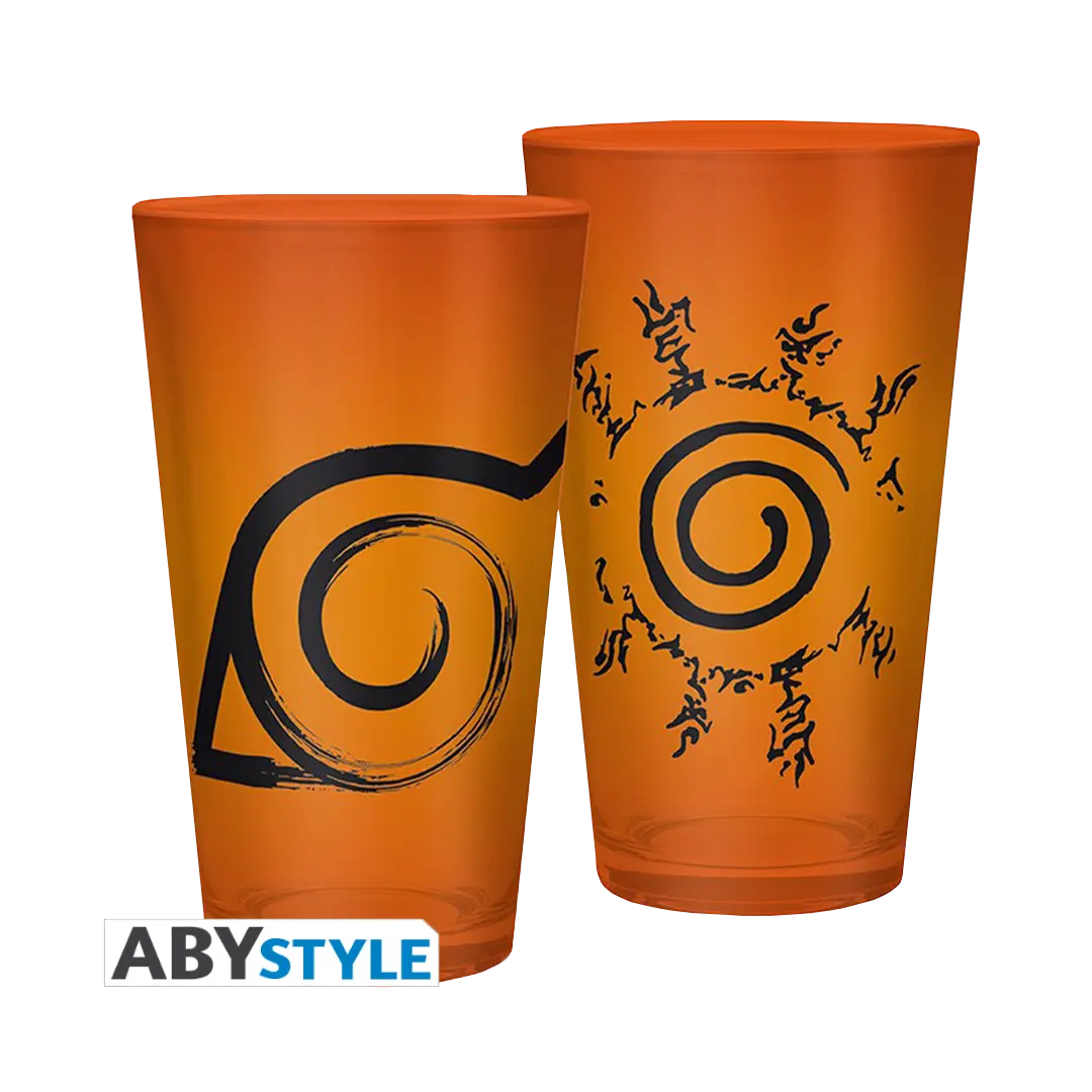 Abysse: Naruto Shippuden Large Glass - Konoha & Seal 400ml