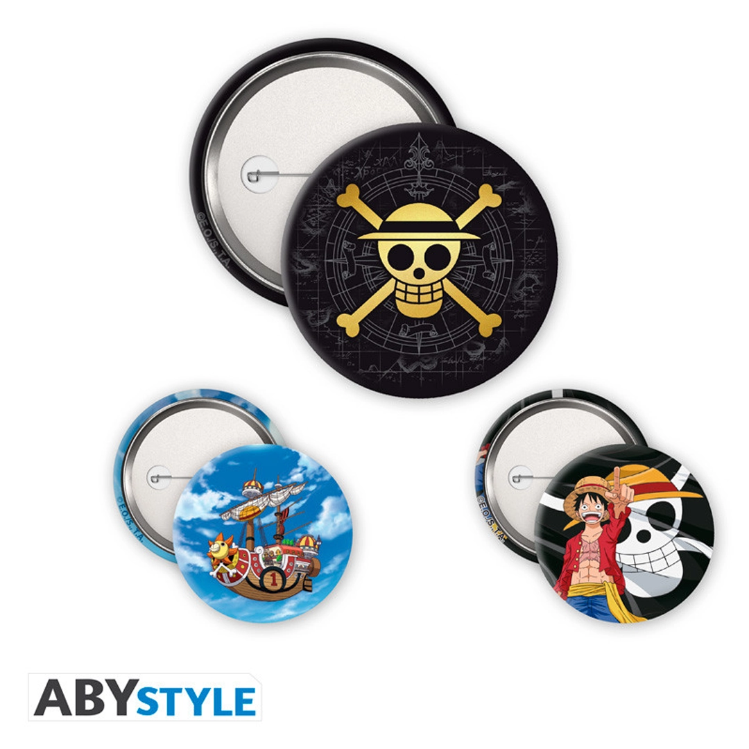 Abysse: One Oiece - Badge Pack - Skull & Luffy