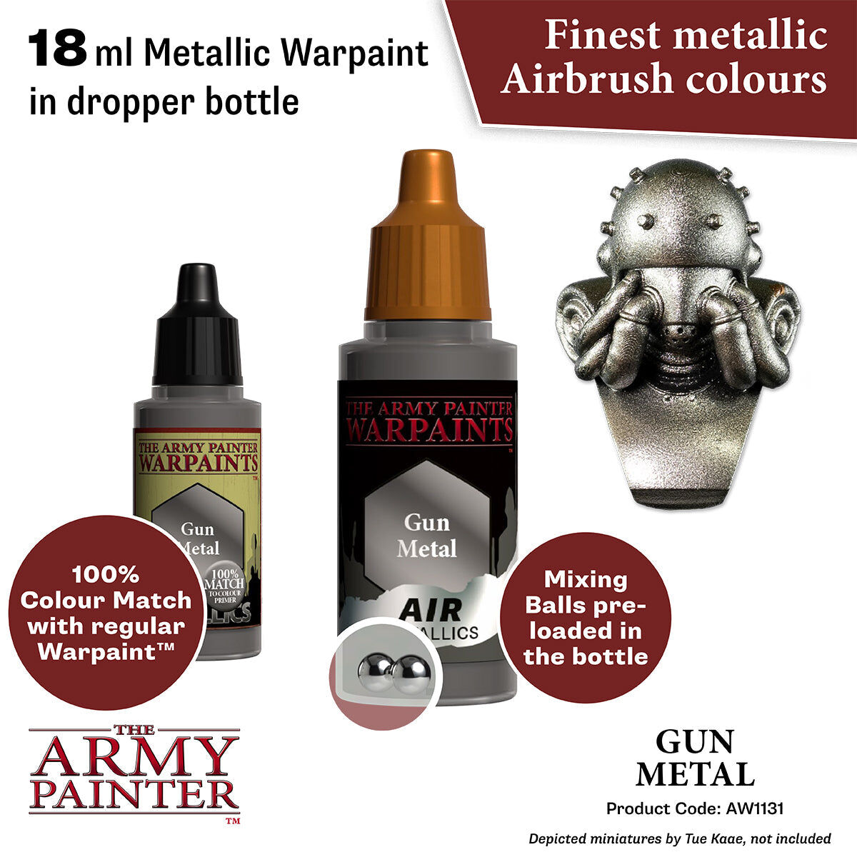 The Army Painter - Gun Metal - Warpaints Air Metallics
