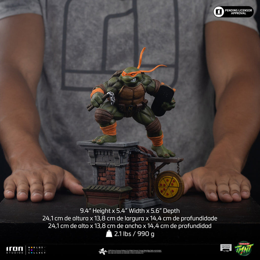 Iron Studios | Michelangelo Unleashed | Teenage Mutant Ninja Turtles Art Scale 1/10