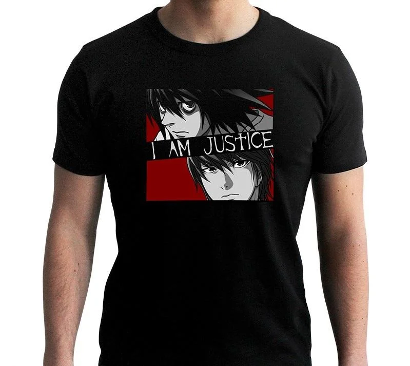 Abysse: Death Note - New Fit T-Shirt Herren (L) - I am Justice