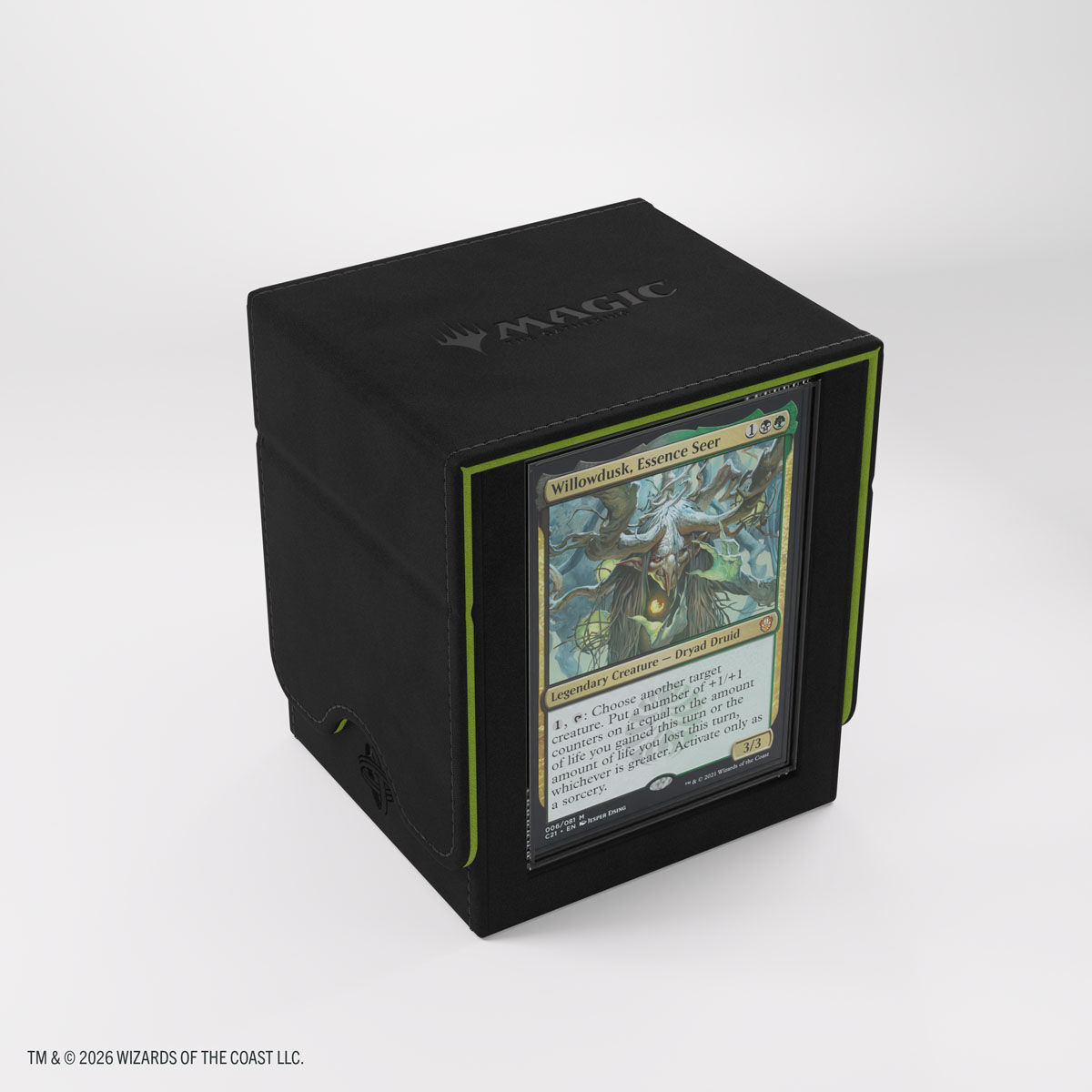 Gamegenic | Secrets of Strixhaven - Schwarz/Grün | Deckbox Squire Plus100+ XL