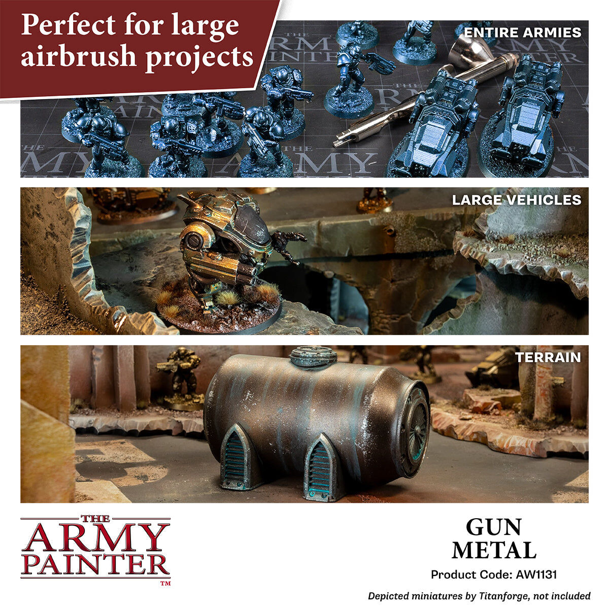 The Army Painter - Gun Metal - Warpaints Air Metallics