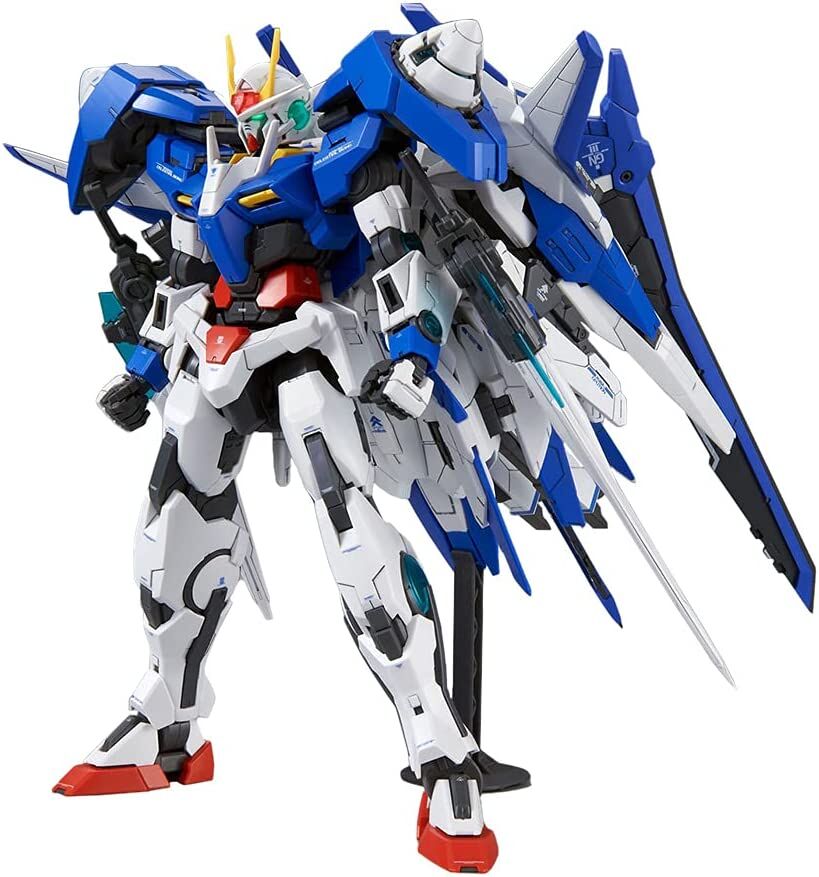 Bandai | MG GN-0000 + GNR-010/XN 00 XN Raiser | Mobile Suit Gundam 00V (1/100)