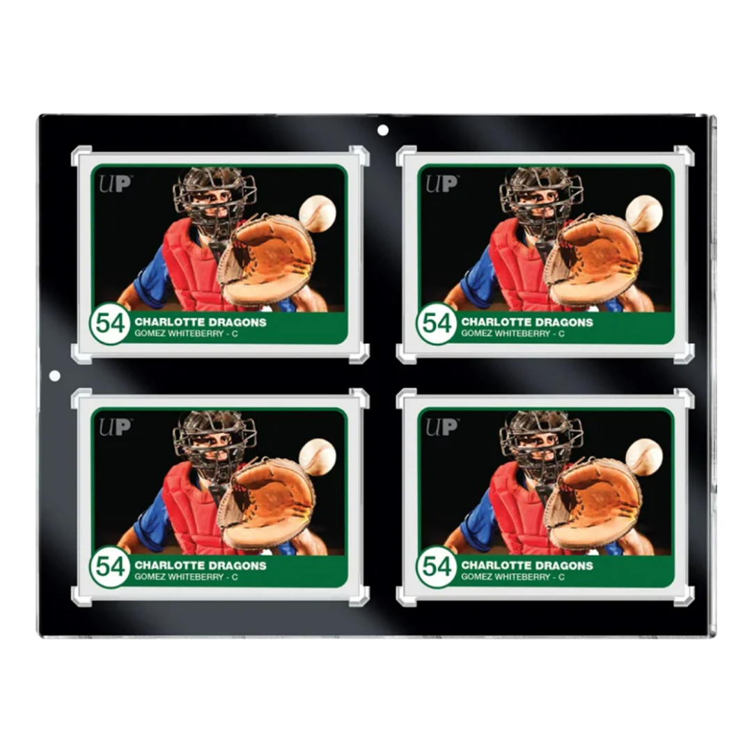 Ultra Pro | 4-Card Black Border UV One-Touch (130pt) | Magnetic Holder