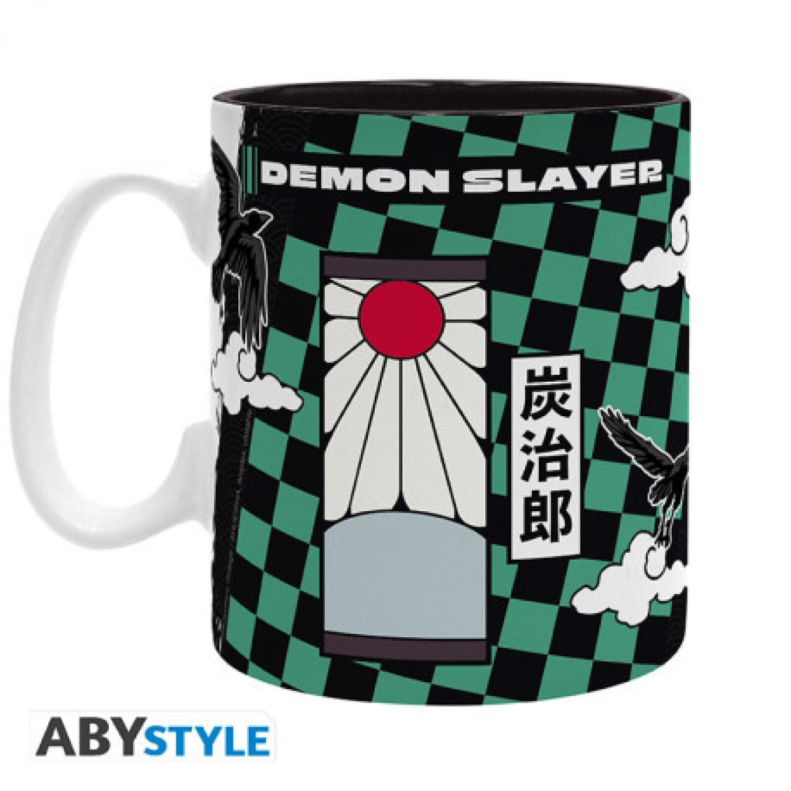Abysse: Demon Slayer - Mug (460ml) ( Black & Green) - Tanjiro S2