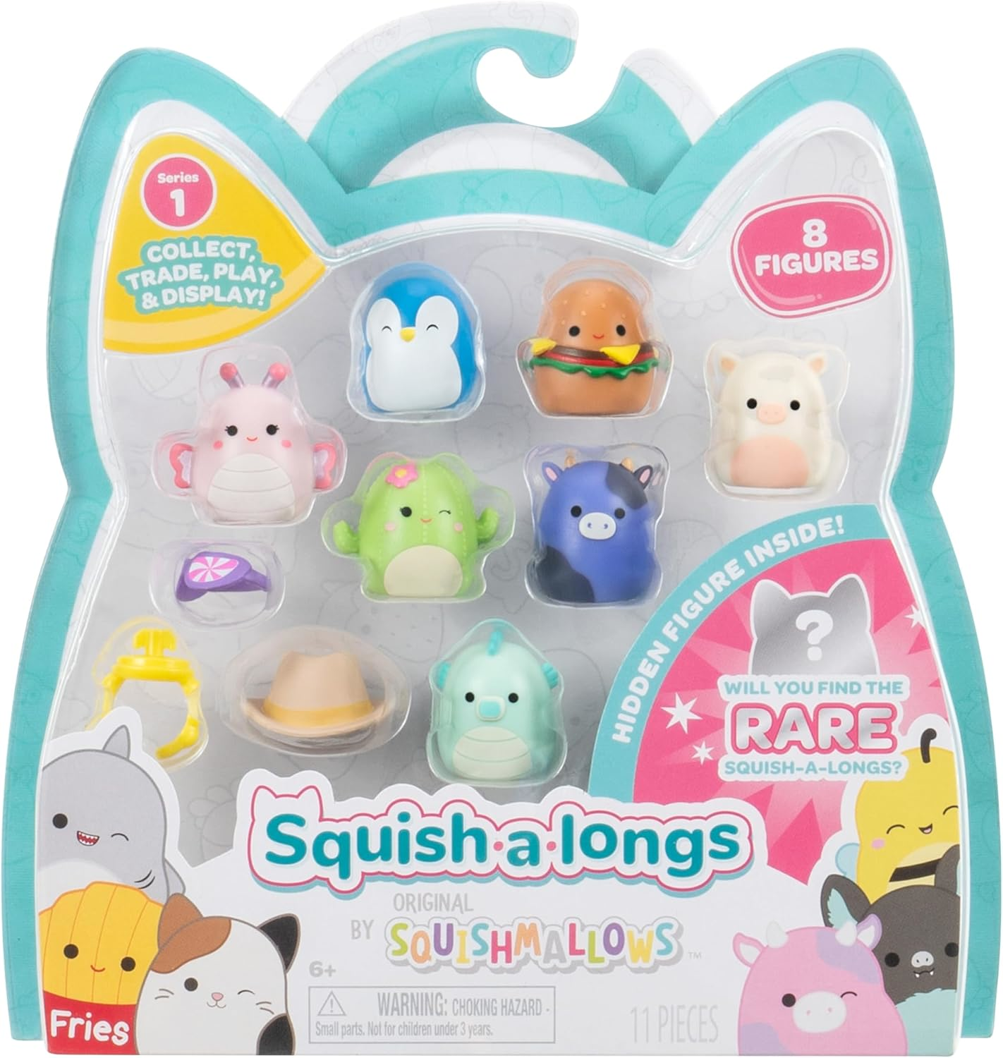 Jazwares | Squish-a-longs Mini-Squish 8-Pack | STYLE 1 W1