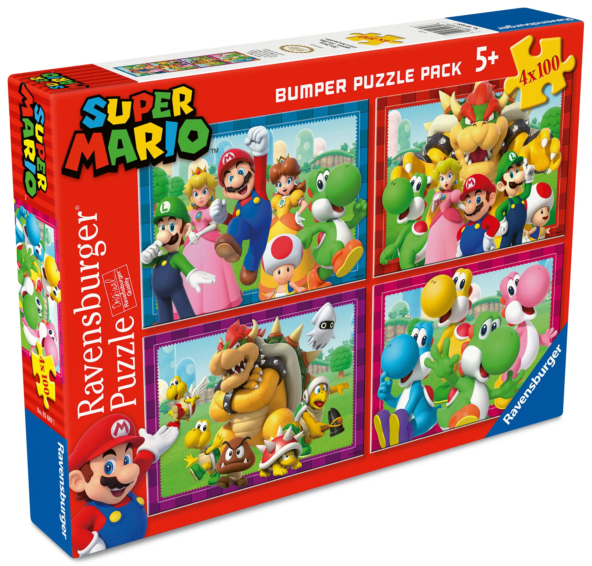Ravensburger | Super Mario | 4-in-1 Puzzle