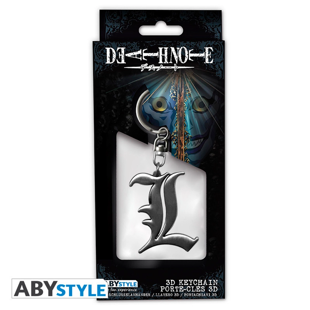 Abysse: Death Note - Keychain 3D - Symbol "L"