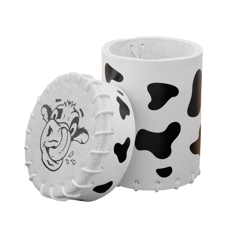 Q Workshop | Cow | Leather Dice Cup