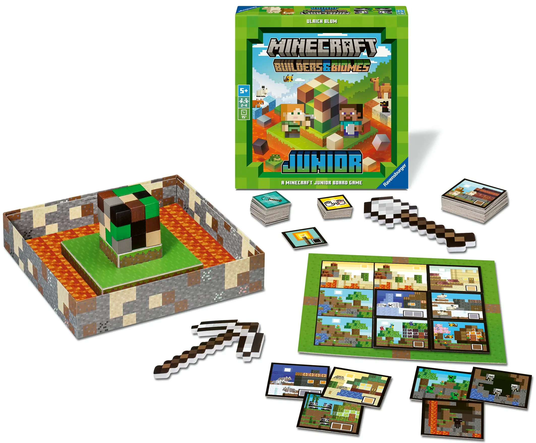 Ravensburger | Minecraft Builders & Biomes Junior | Kinderspiel