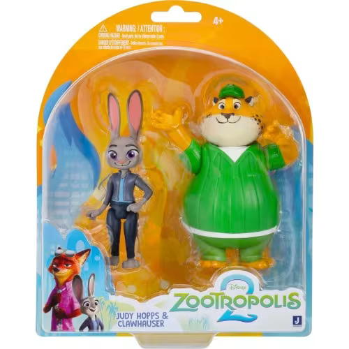 Disney | Zoomania 2 Figure Pack | Judy Hopps Core & Clawhauser