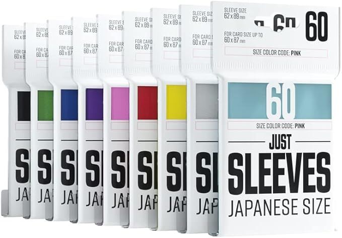 Just Sleeves | Japanese Size Clear | 60 Sleeves