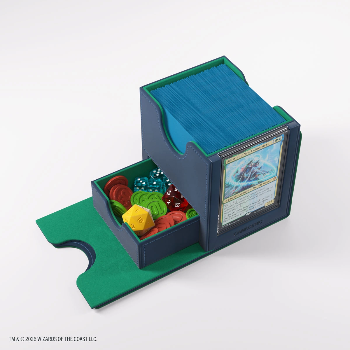 Gamegenic | Secrets of Strixhaven - Blau/Grün | Deckbox Sidekick Plus100+ XL