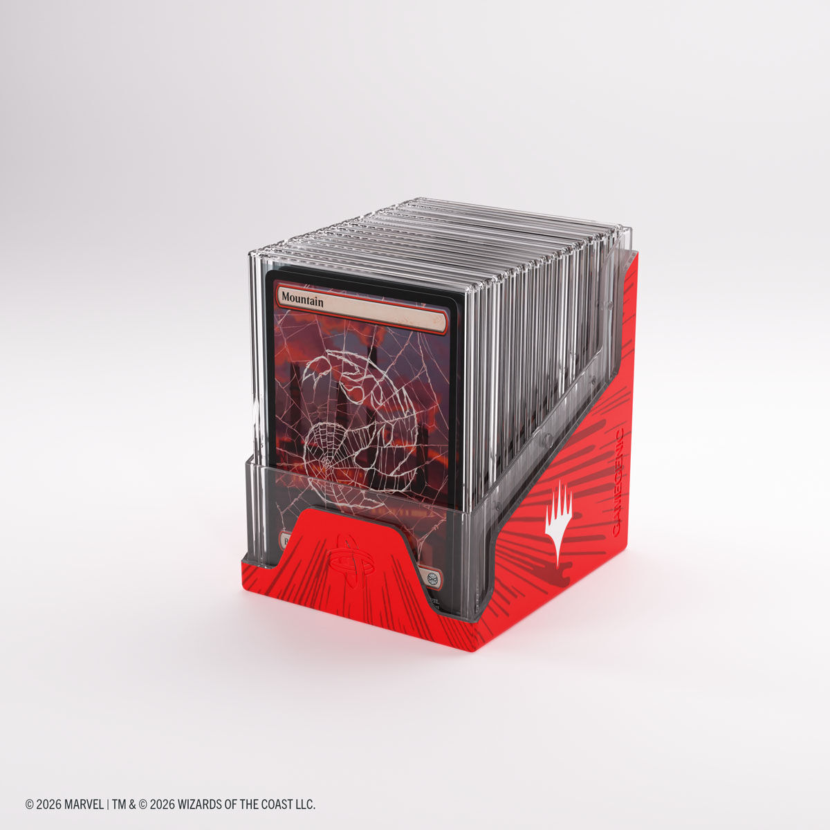 Gamegenic | Marvel Super Heroes - Comic Burst Red | Deckbox Bastion 100+ XL