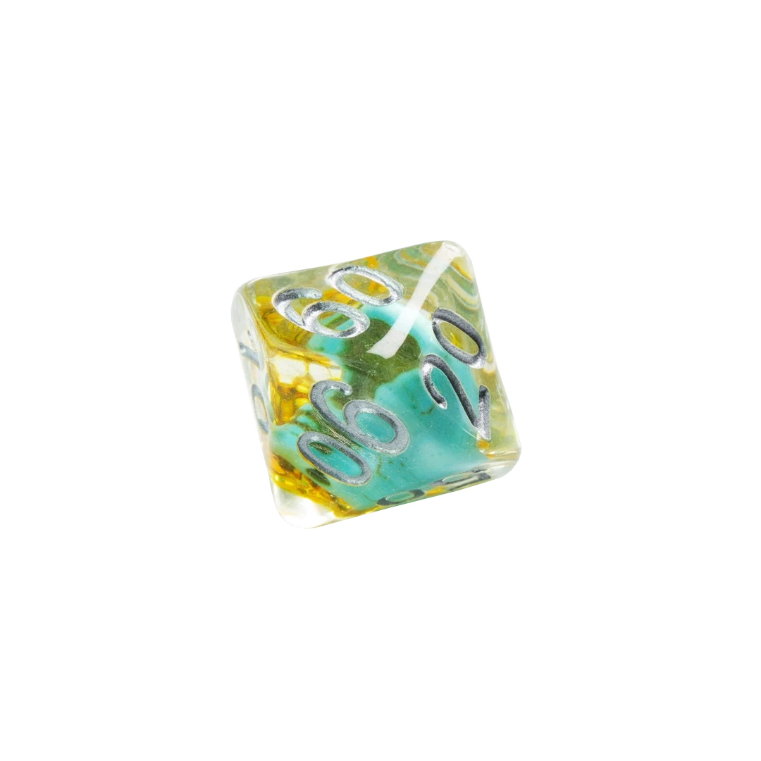 Gamegenic | RPG Dice Set | Embraced Series Green Skull