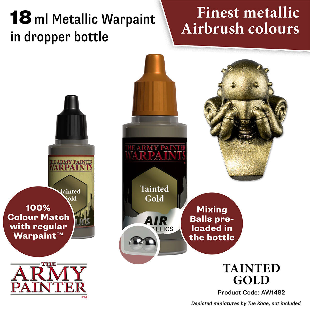 The Army Painter - Tainted Gold - Warpaints Air Metallics