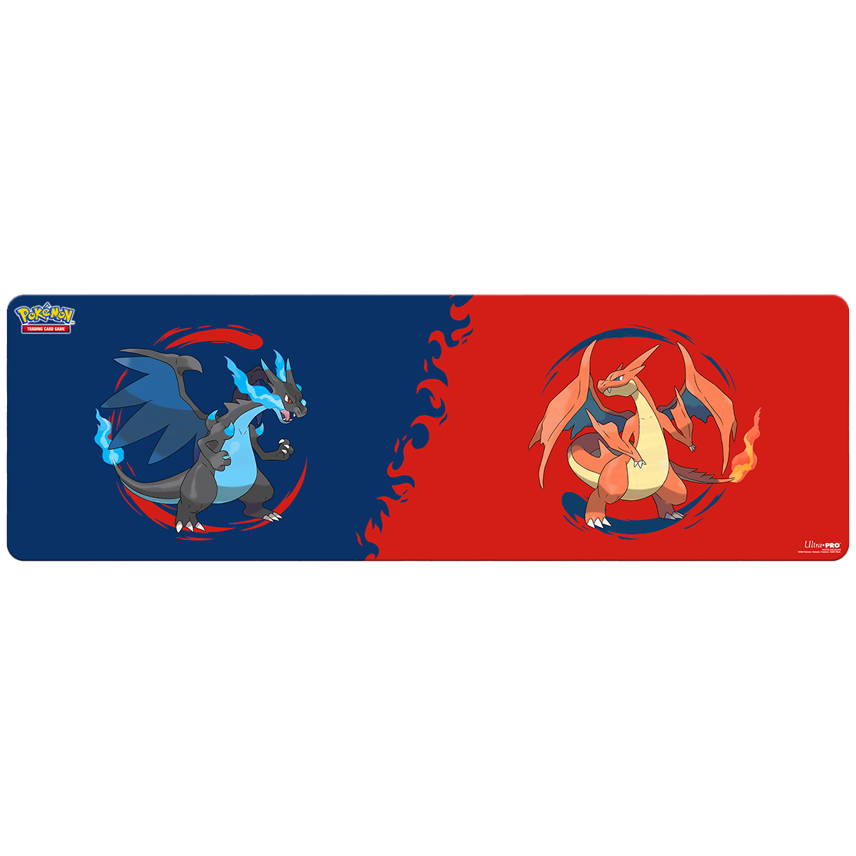 Ultra Pro: Mega Charizard X and Mega Charizard Y - 8ft Table Playmat für Pokémon TCG