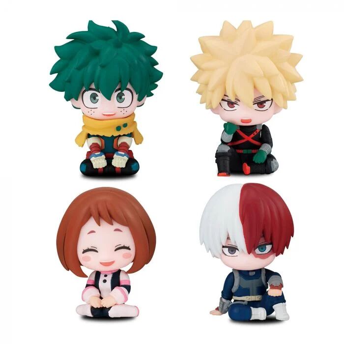 Gashapon | Suwarasetai Let´s sit here Blind Packs (4,5cm) | My Hero Academia (24 Figuren Display)
