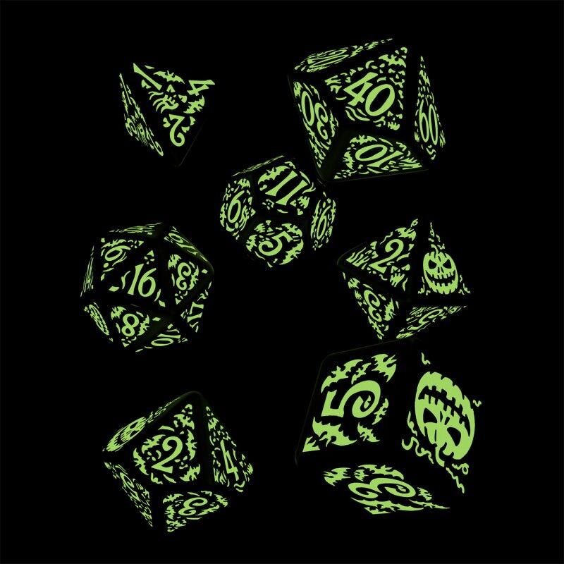Q Workshop | Jack O’Lantern Dice Set | Halloween Pumpkin