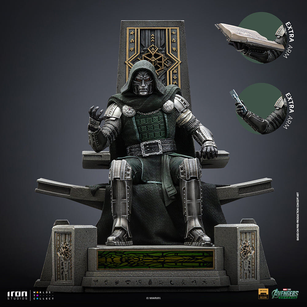 Iron Studios | Doctor Doom on Throne | Avengers: Doomsday - Deluxe Art Scale 1/10